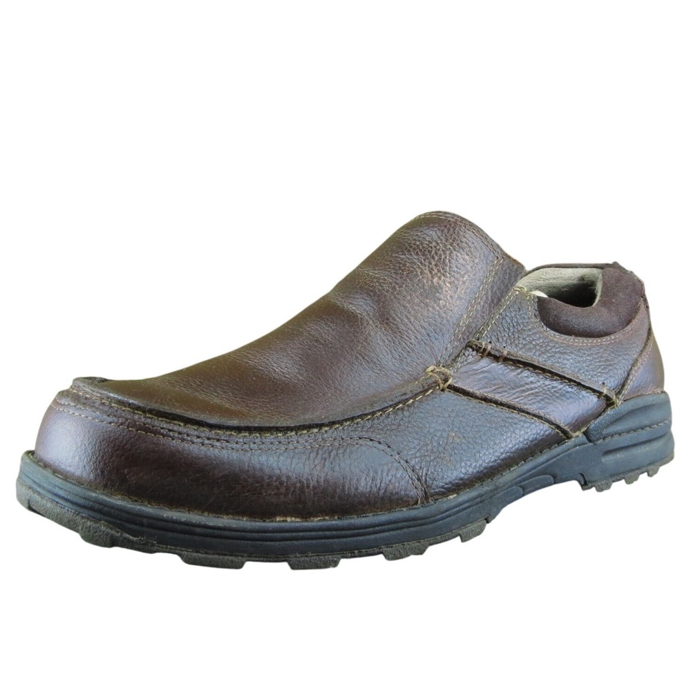 Dockers  Men Loafer Shoes Brown Leather Slip On Size 13‎ Medium